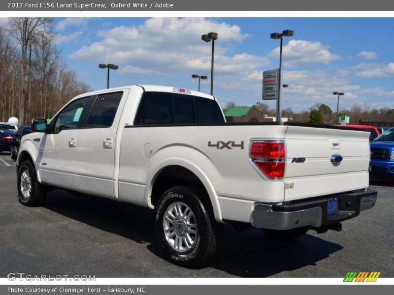 Oxford White / Adobe 2013 Ford F150 Lariat SuperCrew