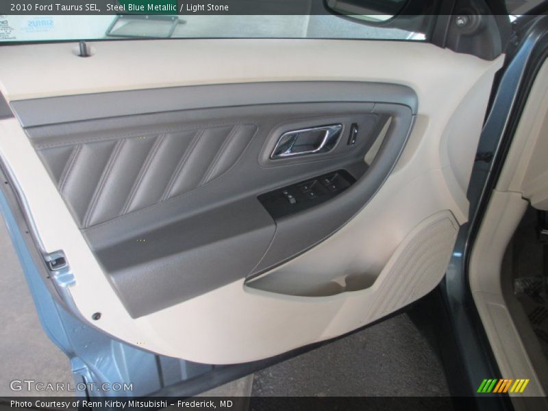 Steel Blue Metallic / Light Stone 2010 Ford Taurus SEL
