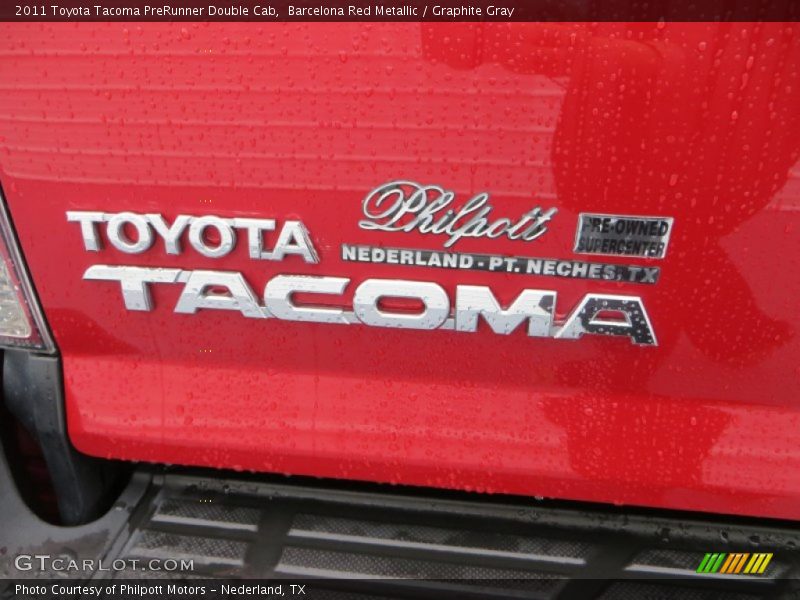 Barcelona Red Metallic / Graphite Gray 2011 Toyota Tacoma PreRunner Double Cab