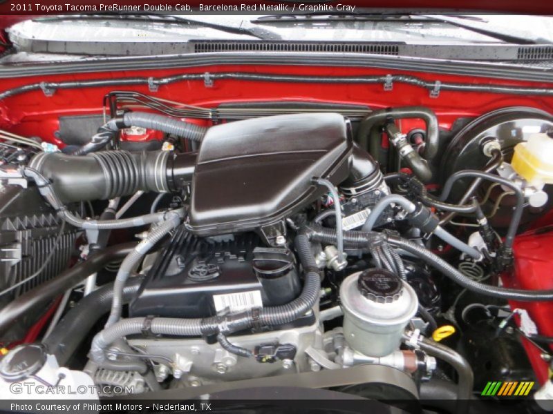Barcelona Red Metallic / Graphite Gray 2011 Toyota Tacoma PreRunner Double Cab