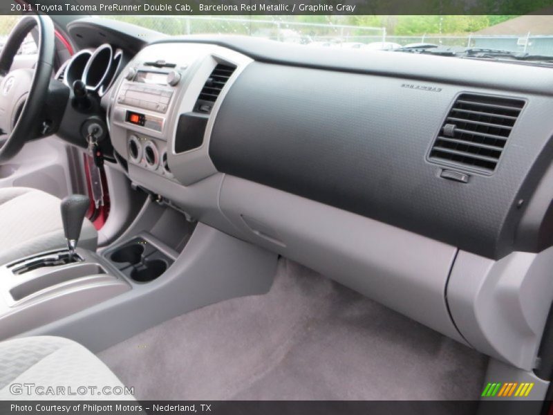 Barcelona Red Metallic / Graphite Gray 2011 Toyota Tacoma PreRunner Double Cab