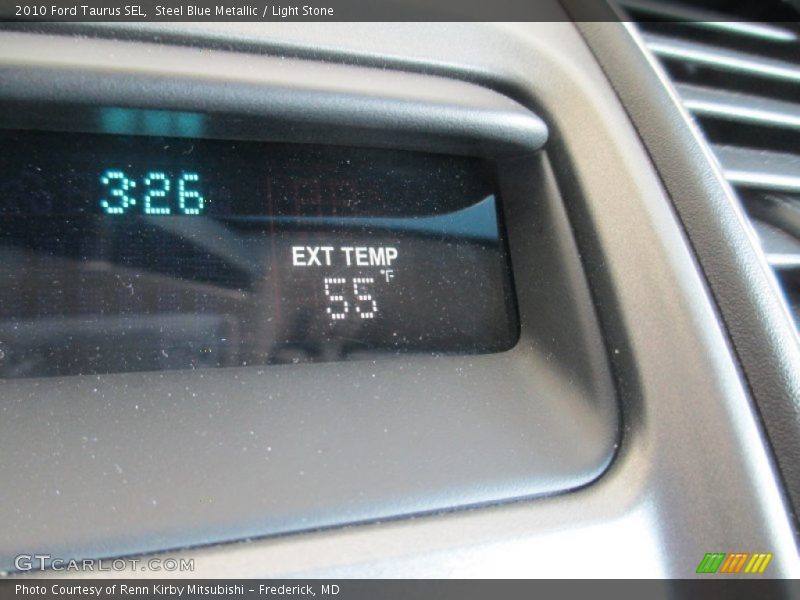 Steel Blue Metallic / Light Stone 2010 Ford Taurus SEL
