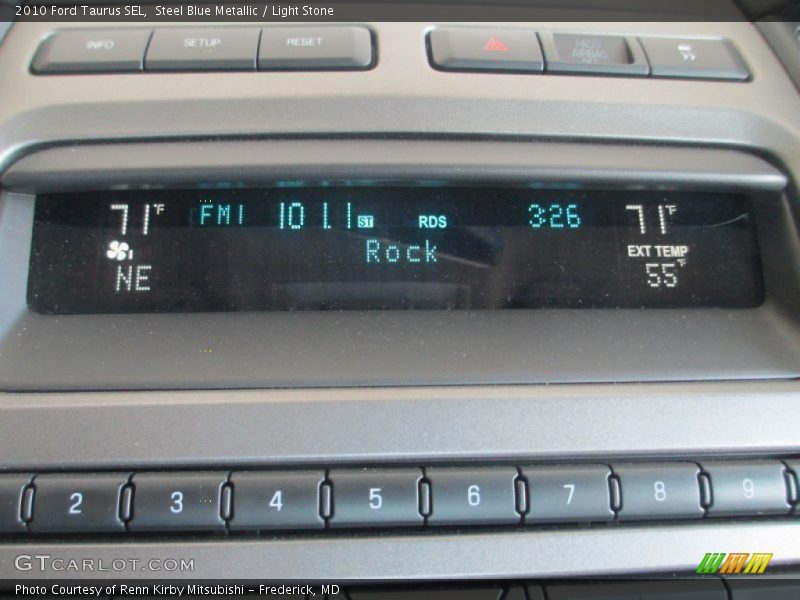 Steel Blue Metallic / Light Stone 2010 Ford Taurus SEL