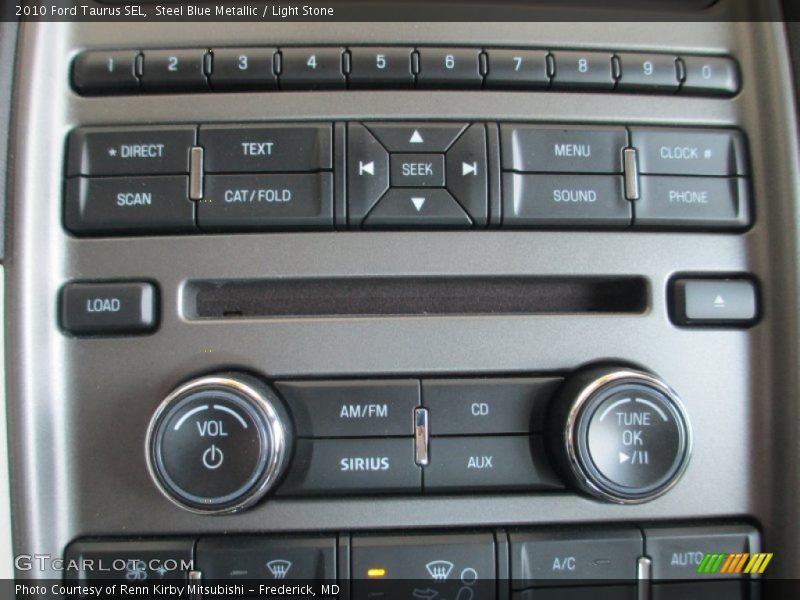 Steel Blue Metallic / Light Stone 2010 Ford Taurus SEL