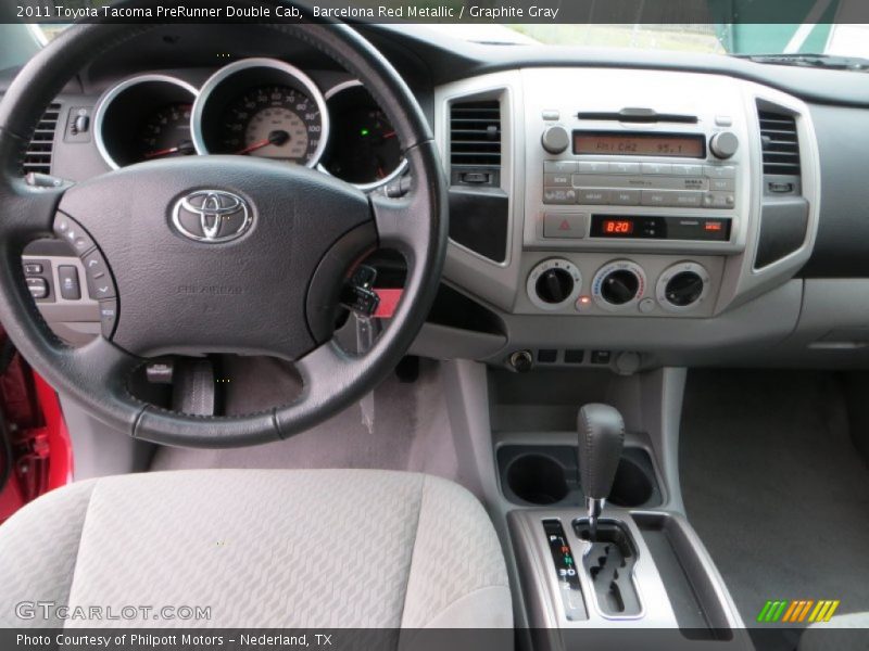 Barcelona Red Metallic / Graphite Gray 2011 Toyota Tacoma PreRunner Double Cab