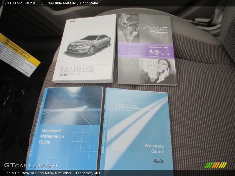 Steel Blue Metallic / Light Stone 2010 Ford Taurus SEL