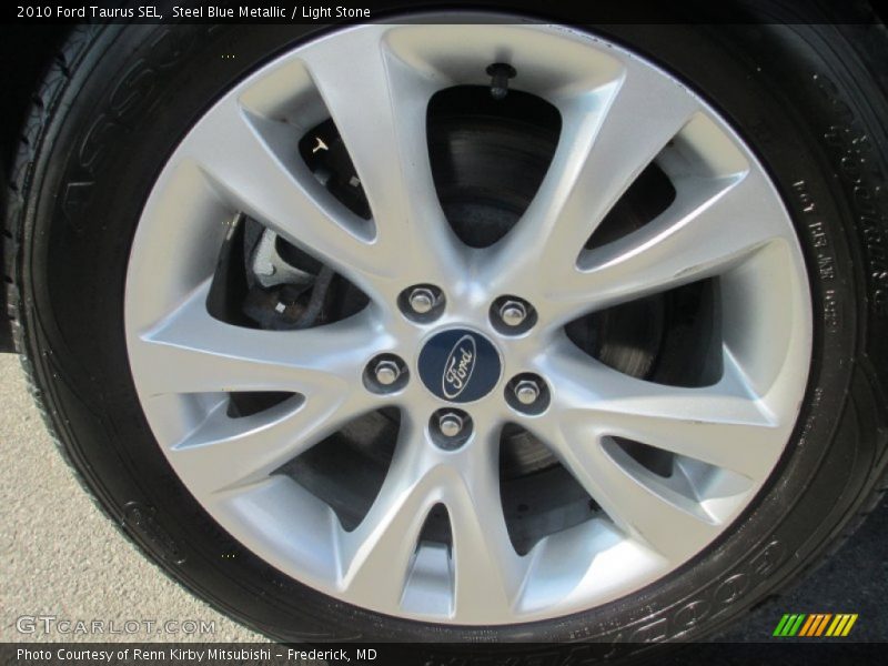 Steel Blue Metallic / Light Stone 2010 Ford Taurus SEL