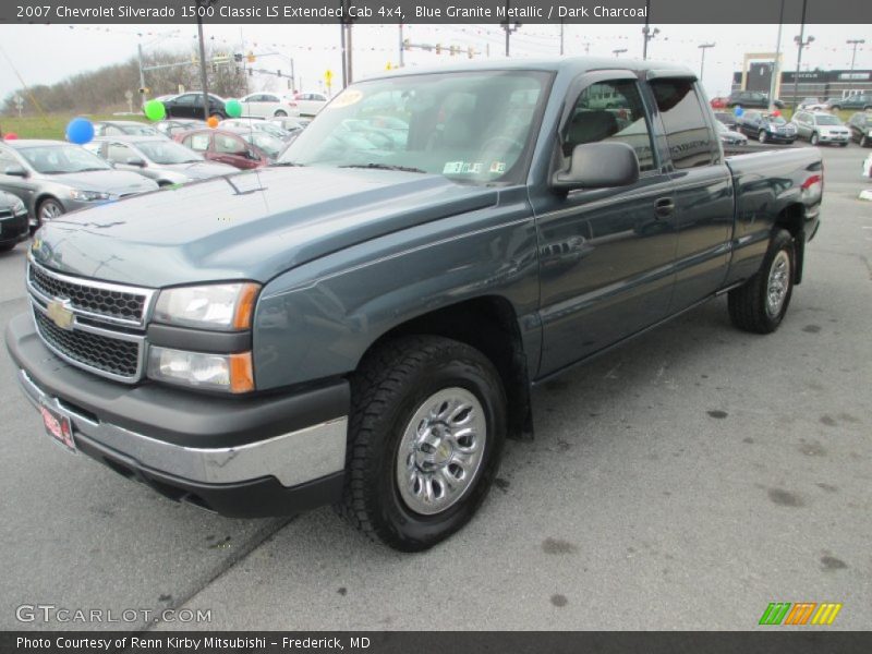 Blue Granite Metallic / Dark Charcoal 2007 Chevrolet Silverado 1500 Classic LS Extended Cab 4x4