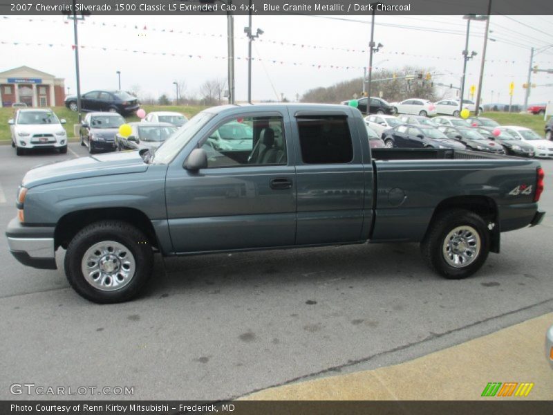 Blue Granite Metallic / Dark Charcoal 2007 Chevrolet Silverado 1500 Classic LS Extended Cab 4x4