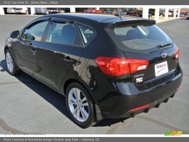 Ebony Black / Black 2012 Kia Forte SX