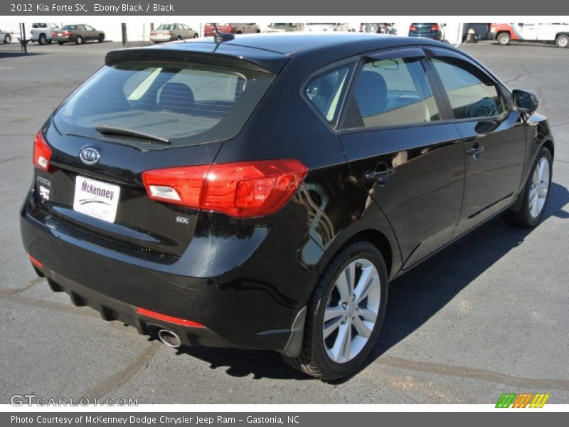 Ebony Black / Black 2012 Kia Forte SX