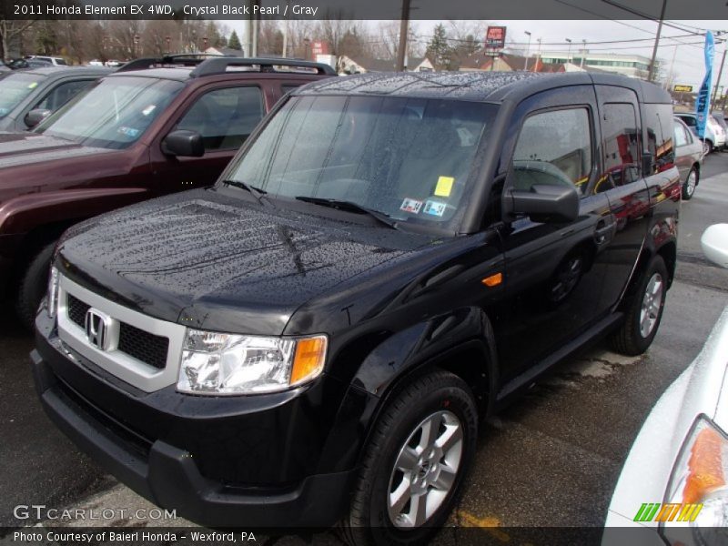 Crystal Black Pearl / Gray 2011 Honda Element EX 4WD