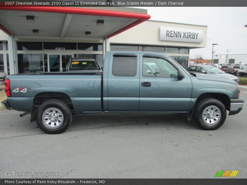 Blue Granite Metallic / Dark Charcoal 2007 Chevrolet Silverado 1500 Classic LS Extended Cab 4x4
