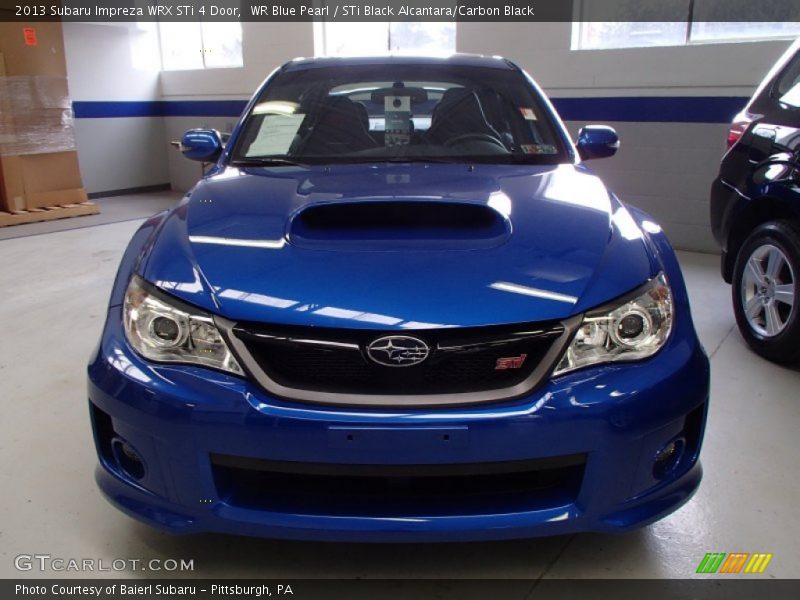 WR Blue Pearl / STi Black Alcantara/Carbon Black 2013 Subaru Impreza WRX STi 4 Door