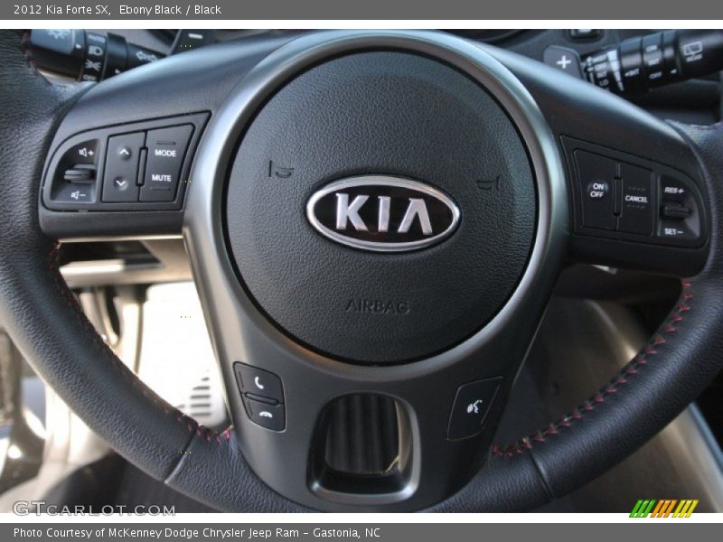 Ebony Black / Black 2012 Kia Forte SX