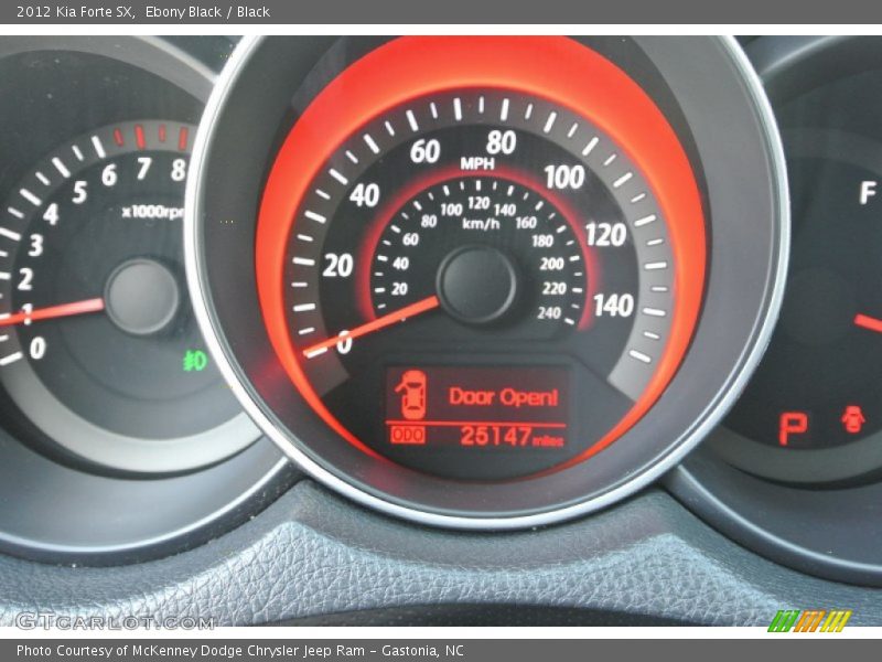 Ebony Black / Black 2012 Kia Forte SX