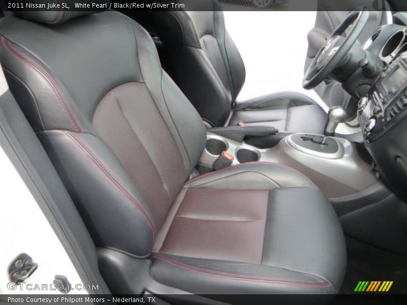 White Pearl / Black/Red w/Silver Trim 2011 Nissan Juke SL