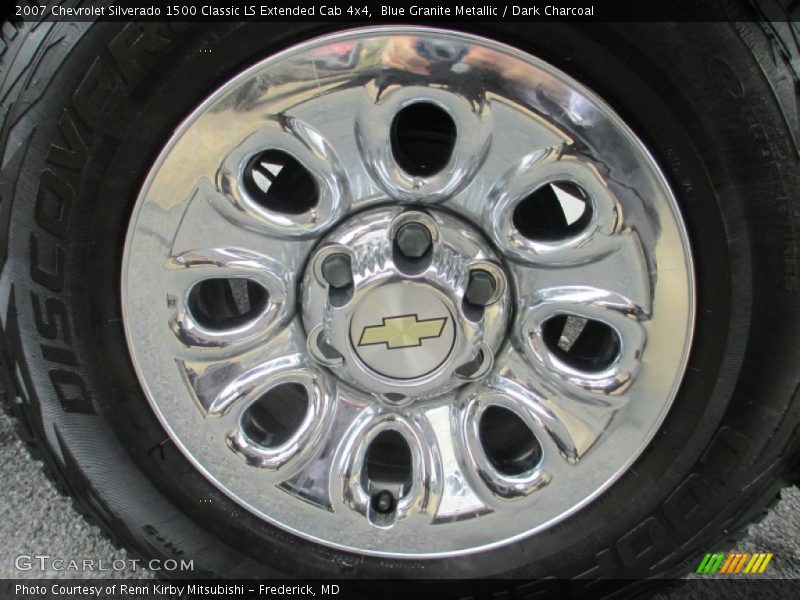 Blue Granite Metallic / Dark Charcoal 2007 Chevrolet Silverado 1500 Classic LS Extended Cab 4x4
