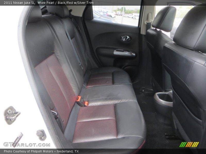 White Pearl / Black/Red w/Silver Trim 2011 Nissan Juke SL