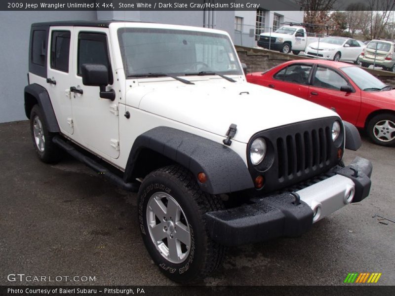 Stone White / Dark Slate Gray/Medium Slate Gray 2009 Jeep Wrangler Unlimited X 4x4
