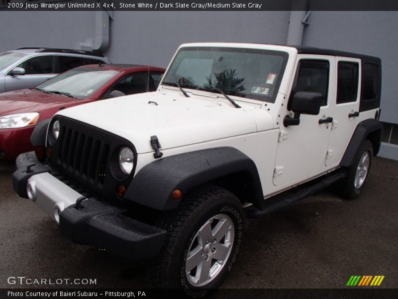 Stone White / Dark Slate Gray/Medium Slate Gray 2009 Jeep Wrangler Unlimited X 4x4