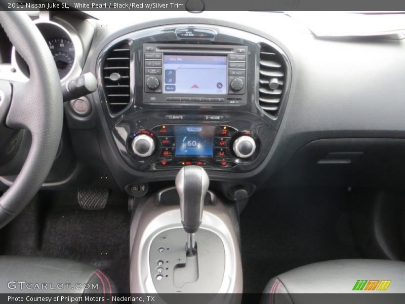White Pearl / Black/Red w/Silver Trim 2011 Nissan Juke SL