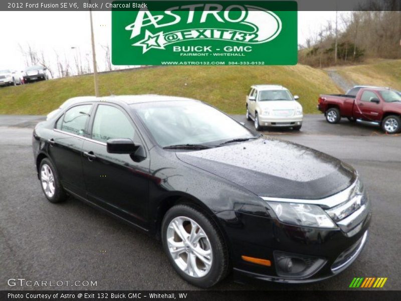 Black / Charcoal Black 2012 Ford Fusion SE V6