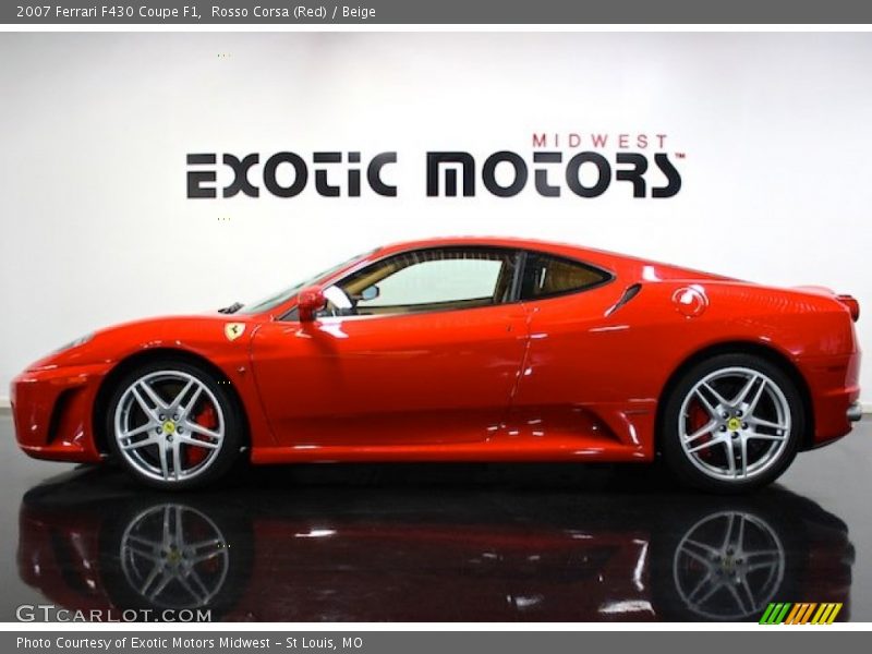 Rosso Corsa (Red) / Beige 2007 Ferrari F430 Coupe F1