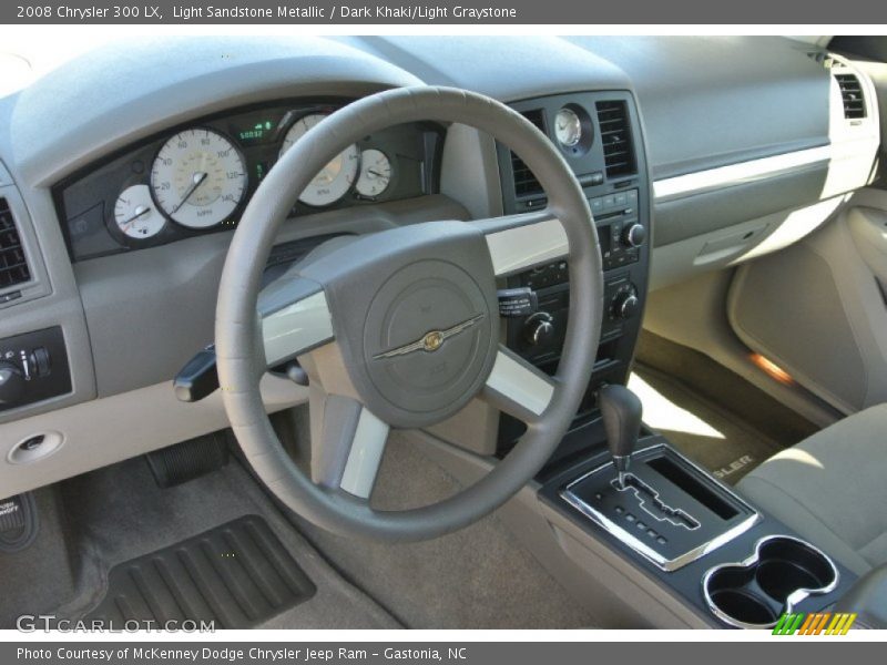 Light Sandstone Metallic / Dark Khaki/Light Graystone 2008 Chrysler 300 LX