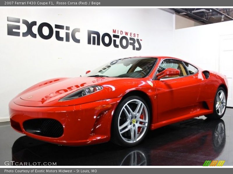 Rosso Corsa (Red) / Beige 2007 Ferrari F430 Coupe F1