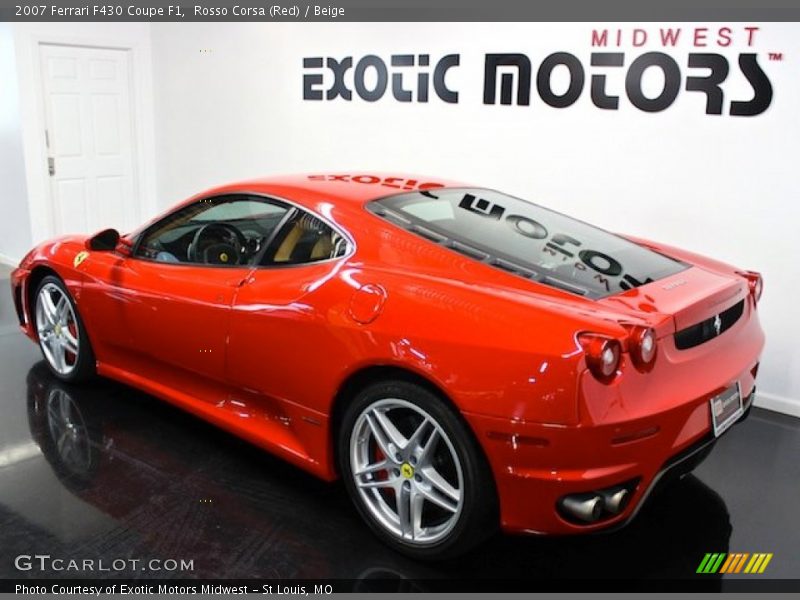 Rosso Corsa (Red) / Beige 2007 Ferrari F430 Coupe F1