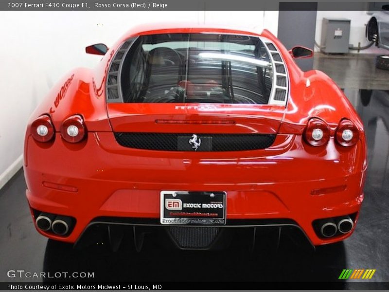 Rosso Corsa (Red) / Beige 2007 Ferrari F430 Coupe F1