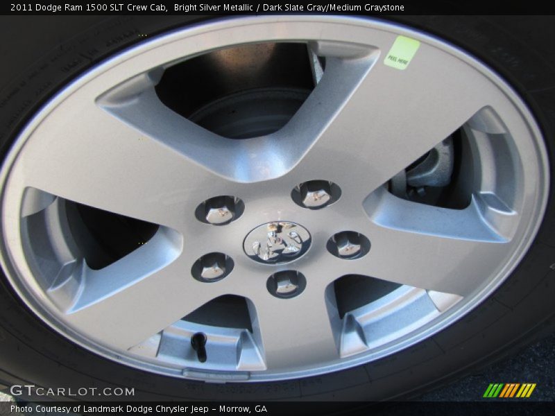 Bright Silver Metallic / Dark Slate Gray/Medium Graystone 2011 Dodge Ram 1500 SLT Crew Cab
