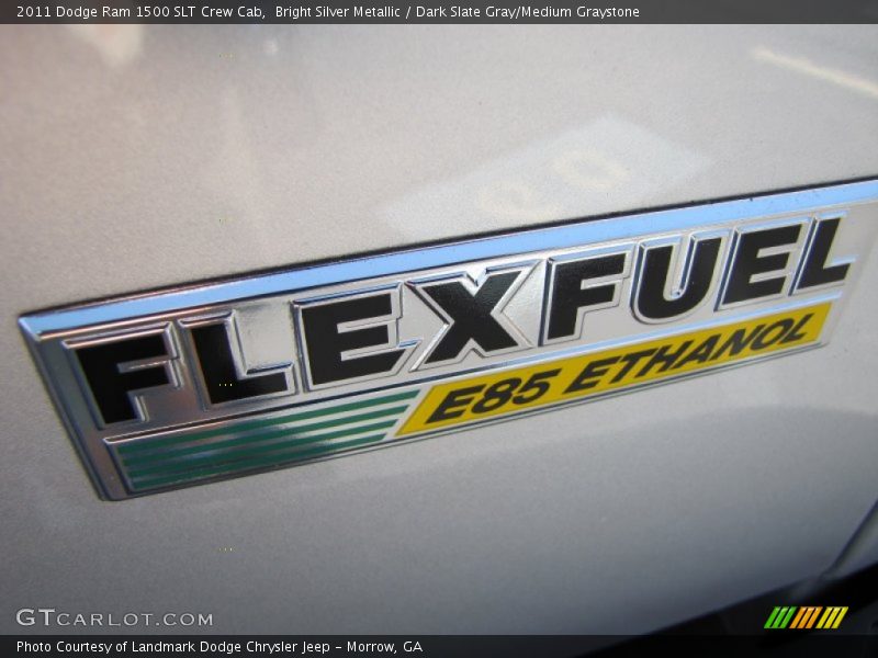 Bright Silver Metallic / Dark Slate Gray/Medium Graystone 2011 Dodge Ram 1500 SLT Crew Cab