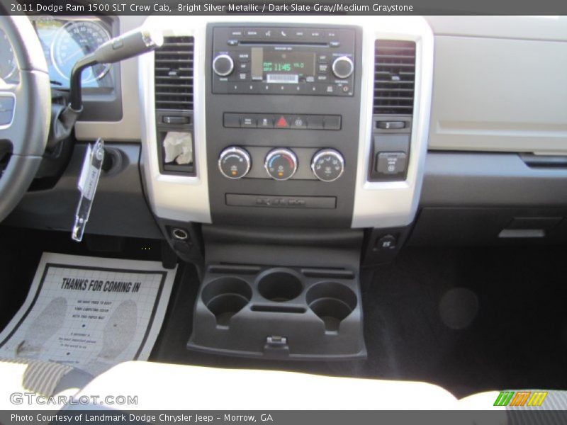 Bright Silver Metallic / Dark Slate Gray/Medium Graystone 2011 Dodge Ram 1500 SLT Crew Cab