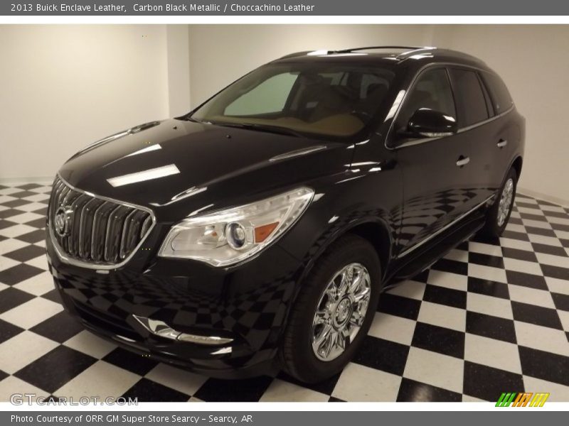 Carbon Black Metallic / Choccachino Leather 2013 Buick Enclave Leather