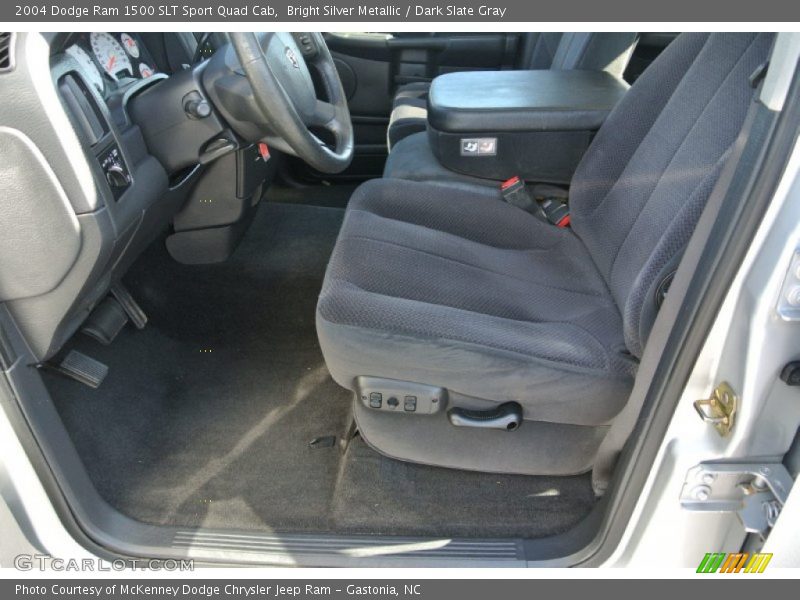 Bright Silver Metallic / Dark Slate Gray 2004 Dodge Ram 1500 SLT Sport Quad Cab