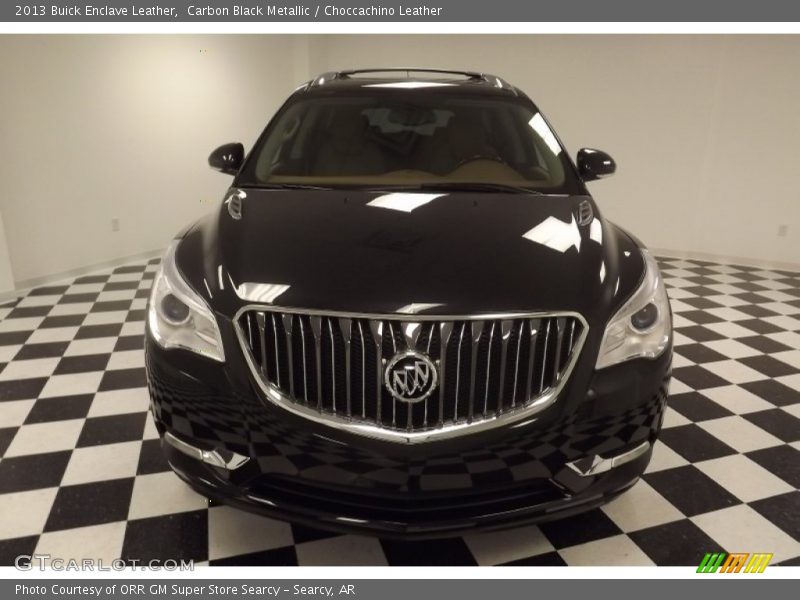 Carbon Black Metallic / Choccachino Leather 2013 Buick Enclave Leather