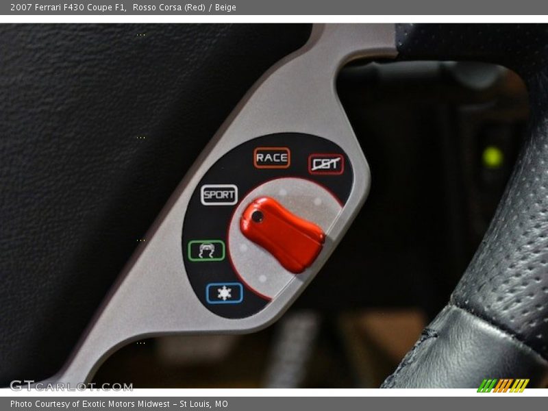 Controls of 2007 F430 Coupe F1