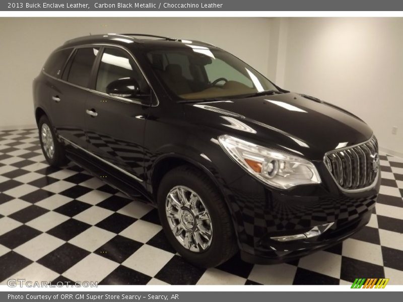 Carbon Black Metallic / Choccachino Leather 2013 Buick Enclave Leather