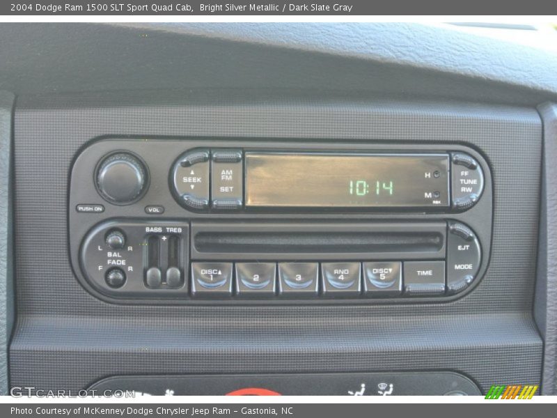 Bright Silver Metallic / Dark Slate Gray 2004 Dodge Ram 1500 SLT Sport Quad Cab