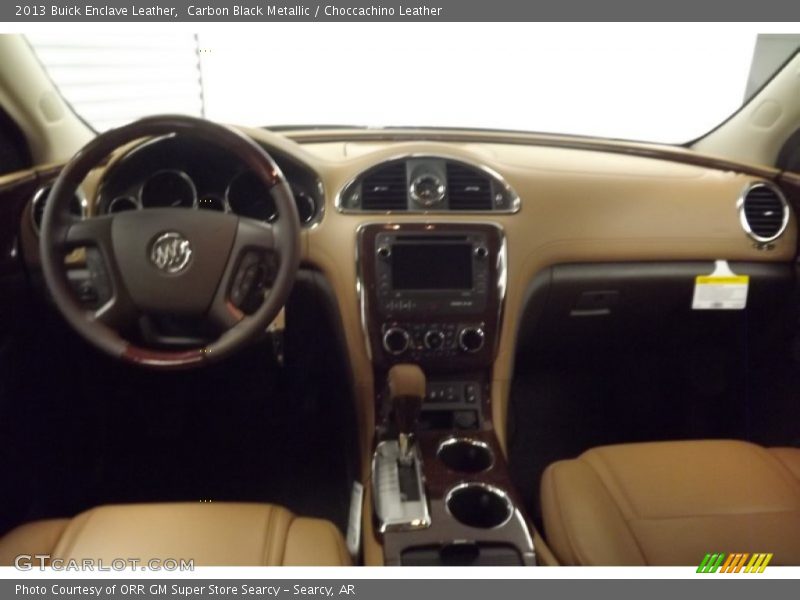 Carbon Black Metallic / Choccachino Leather 2013 Buick Enclave Leather