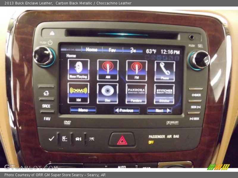 Carbon Black Metallic / Choccachino Leather 2013 Buick Enclave Leather