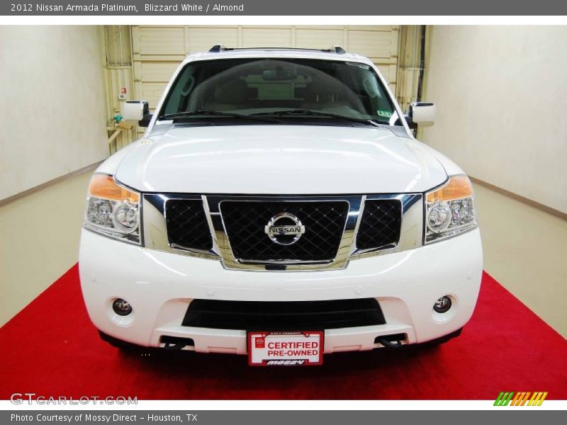 Blizzard White / Almond 2012 Nissan Armada Platinum