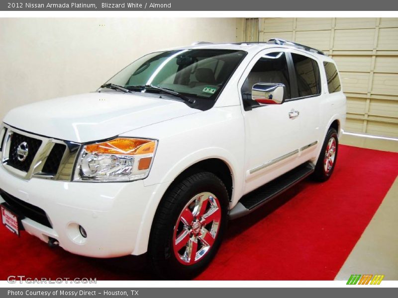 Blizzard White / Almond 2012 Nissan Armada Platinum