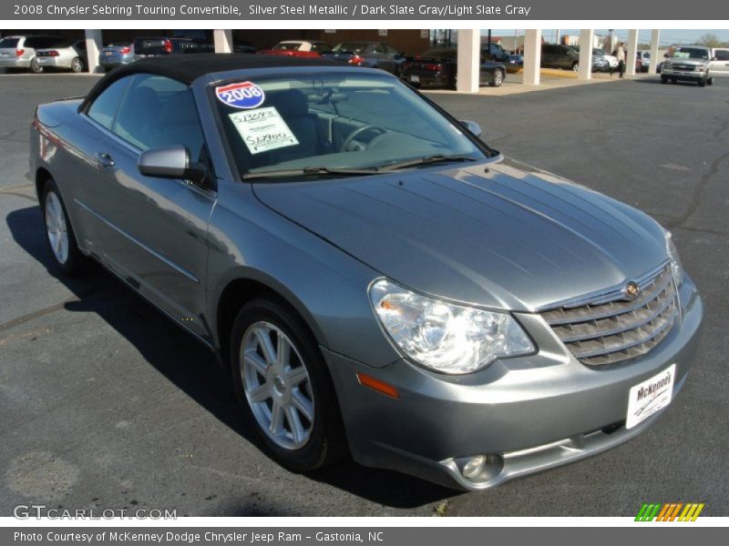 Silver Steel Metallic / Dark Slate Gray/Light Slate Gray 2008 Chrysler Sebring Touring Convertible
