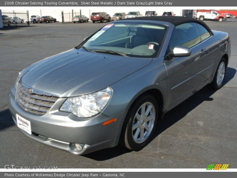 Silver Steel Metallic / Dark Slate Gray/Light Slate Gray 2008 Chrysler Sebring Touring Convertible