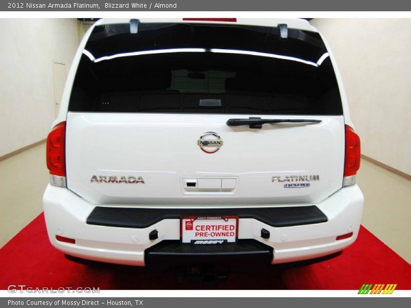 Blizzard White / Almond 2012 Nissan Armada Platinum