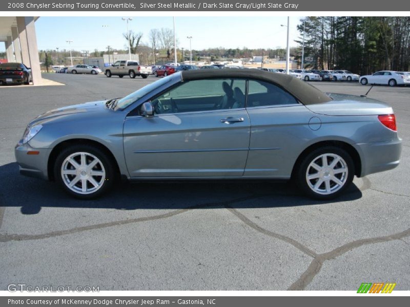 Silver Steel Metallic / Dark Slate Gray/Light Slate Gray 2008 Chrysler Sebring Touring Convertible