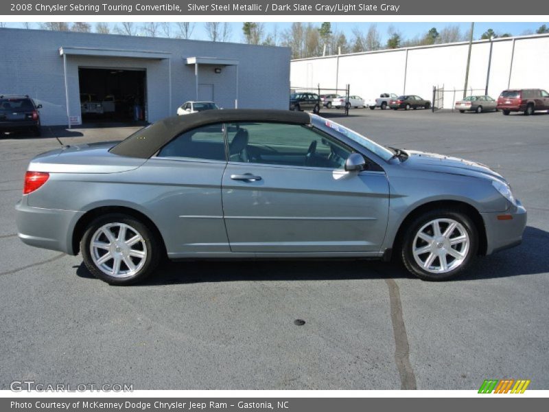 Silver Steel Metallic / Dark Slate Gray/Light Slate Gray 2008 Chrysler Sebring Touring Convertible